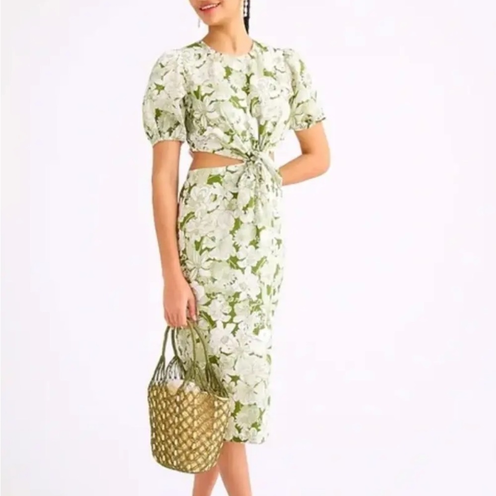 J.Crew Cutout dress in Liberty® Linear floral fabric Sz. 6 🌿🌷